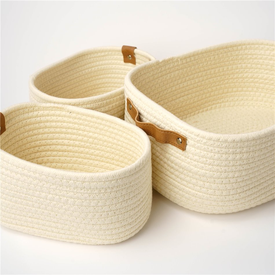 Basket set 3 Duo, 35x25xH12cm