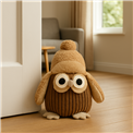 Door stopper Owl beige, 19x15x23cm
