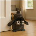 Door stopper Owl grey, 19x15x23cm