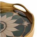 Decorative glass tray Farini M, 34.2x34.2x4.4cm