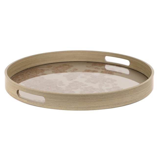 Decorative glass tray Farra L, 39.5x39.5x4cm