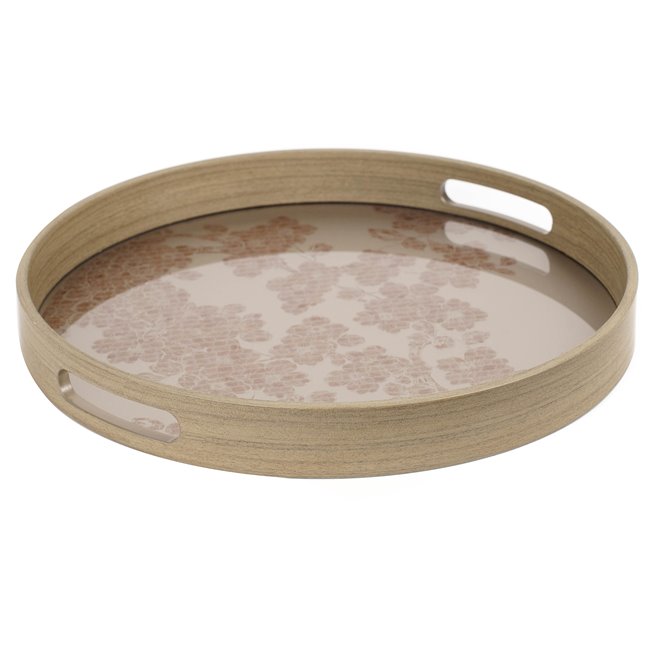 Decorative glass tray Farra M, 34x34x4cm