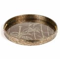 Decorative glass tray Fasano M, 36.7x36.7x4cm