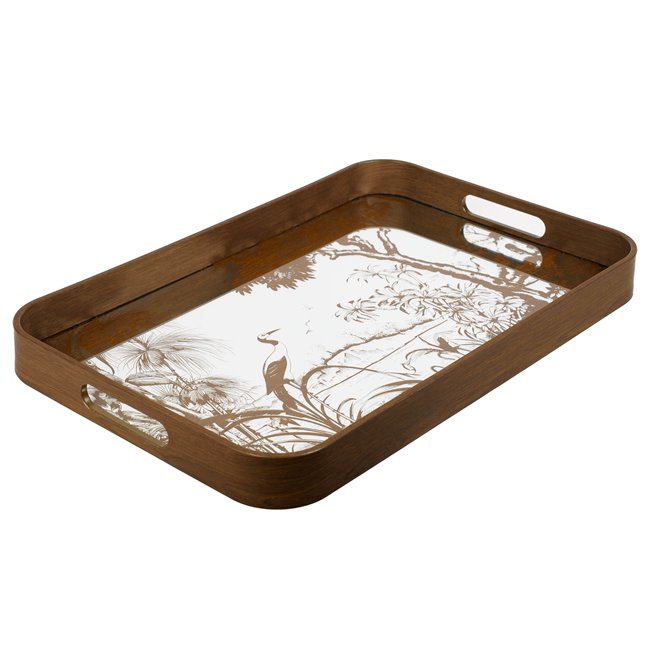 Decorative glass tray Fasty L, 32.5x50.7x4.5cm