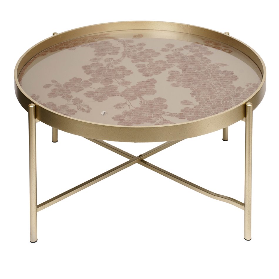 Coffee table Ferento, silver, 81x81x41cm