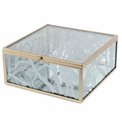 Box glass/metal Favara L, 18x19x8.3cm