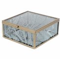 Box glass/metal Favara L, 15x16x6.8cm