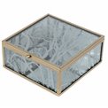 Box glass/metal Favara L, 15x16x6.8cm