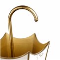 Umbrella stand Umbrella, golden, 33x29x65cm