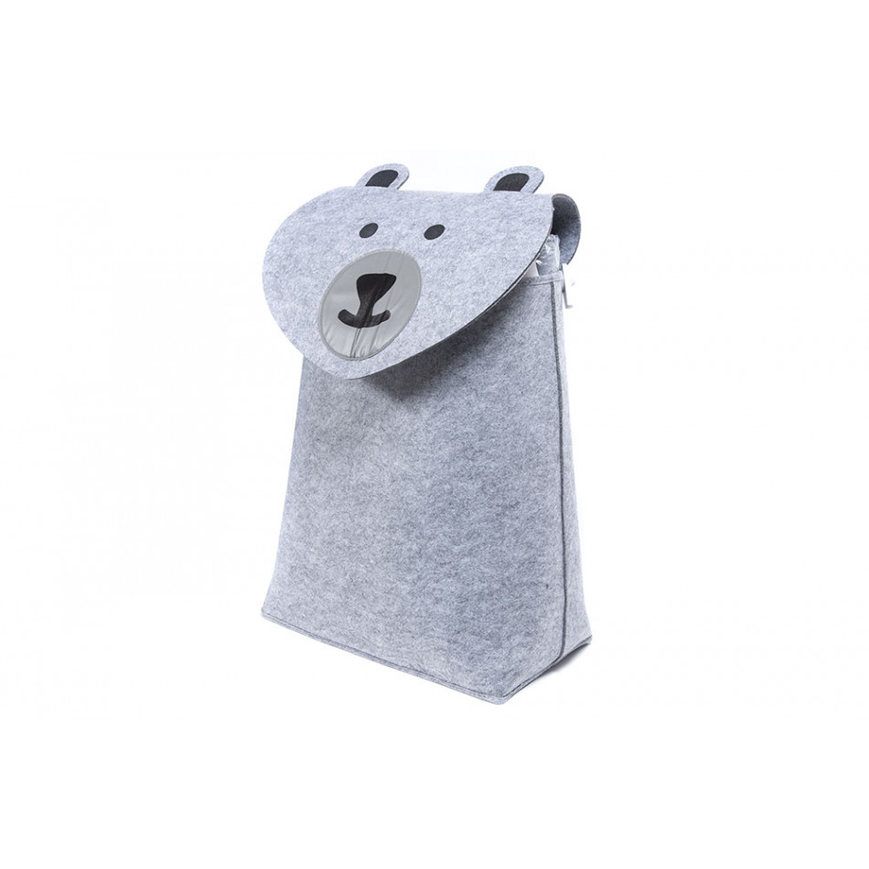 Felt basket Bear, 44x26x55cm