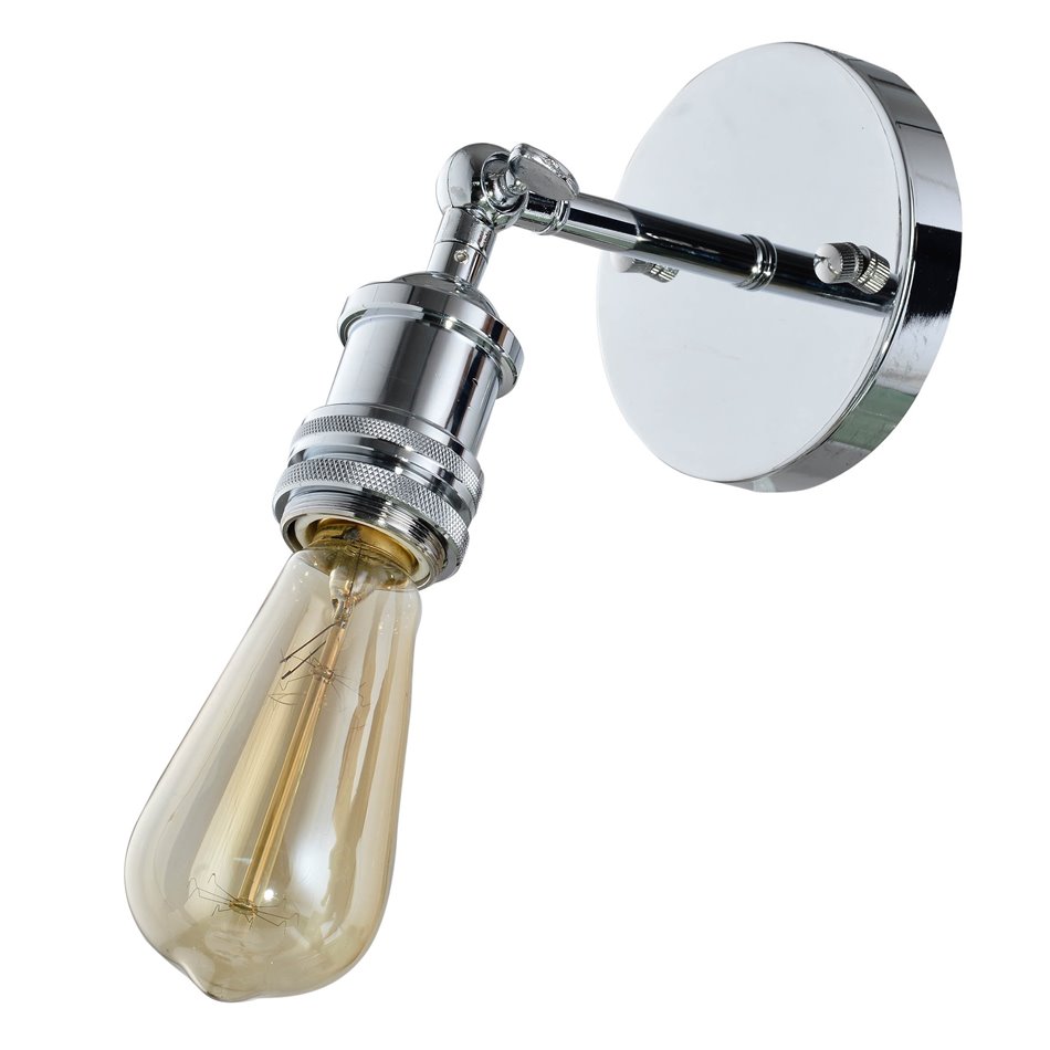 Wall lamp Restyler, chrome, E27 60W, H16x15x11.5cm