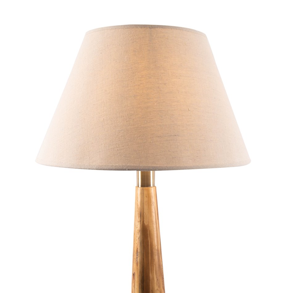 Floor lamp Moora with linen shade, H151x20cm E27 40W(MAX)