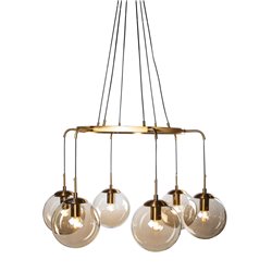 Подвесной светильник Rana, цвет латуни, H60-135см, D85см, E27 6x60W(MAX)