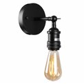 Wall lamp Restyler, black, E27 60W(MAX), H16x15x11.5cm