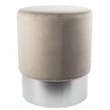 Stool Noto, grey/silver color base, H42cm, D35cm