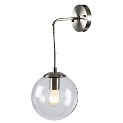 Настенный светильник Rolfs, никель, E27 60W(MAX), H41-55x28x20см