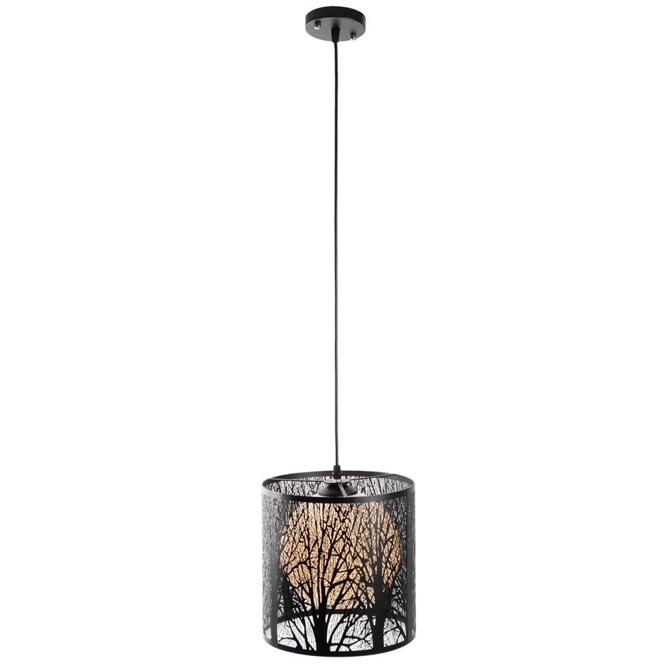 Pendant lamp Labosca, black, E27 60W(MAX), H25-95cm, D25cm