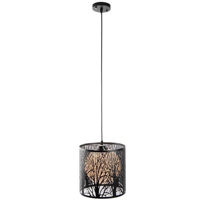 Pendant lamp Labosca, black, E27 60W(MAX), H25-95cm, D25cm