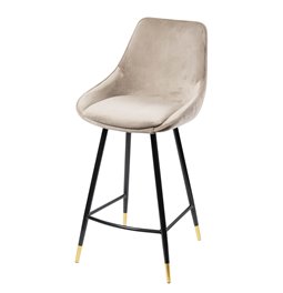 Bar chair Solero, light grey10 SD, H-97x40x35cm, seat height 68cm