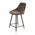 Bar stool Solero, coffee color, H-98x54x54cm, seat height 68cm