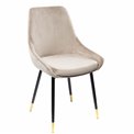 Chair Santana, light grey 10 SD, H85x42x38cm, seat height 47cm