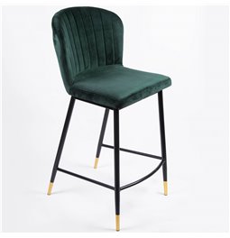 Bar chair Salem, green, 46x55x H95cm,  seat height 62cm