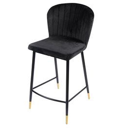 Барный стул Salem, черный, H95x46x55см, высота сиденья 62см