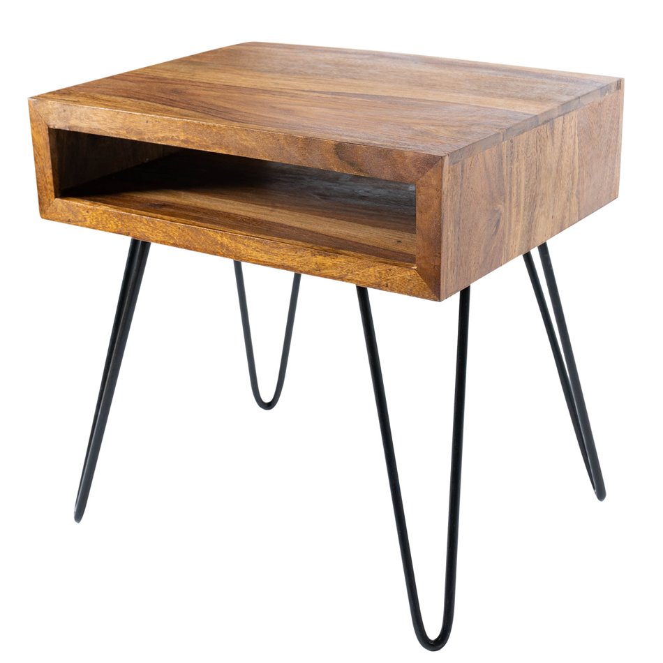 Table Sari,  Sheesham wood, H35xD45cm