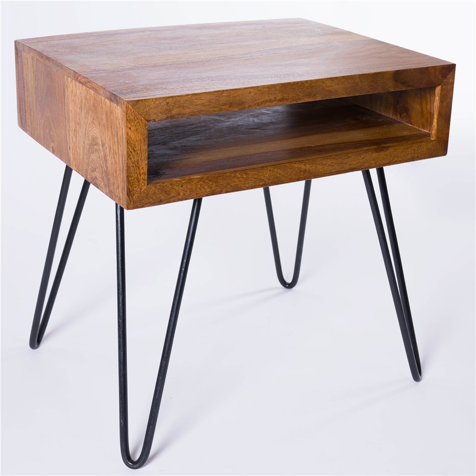 Table Sari,  Sheesham wood, H35xD45cm