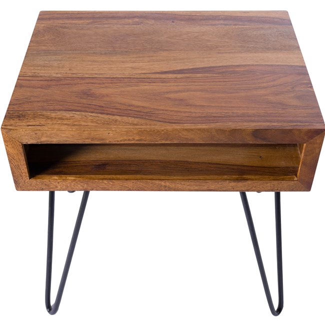 Table Sari,  Sheesham wood, H35xD45cm