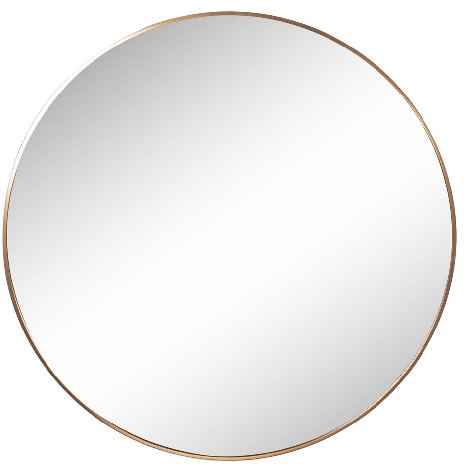 Wall mirror Iza, round, golden color D100x4cm