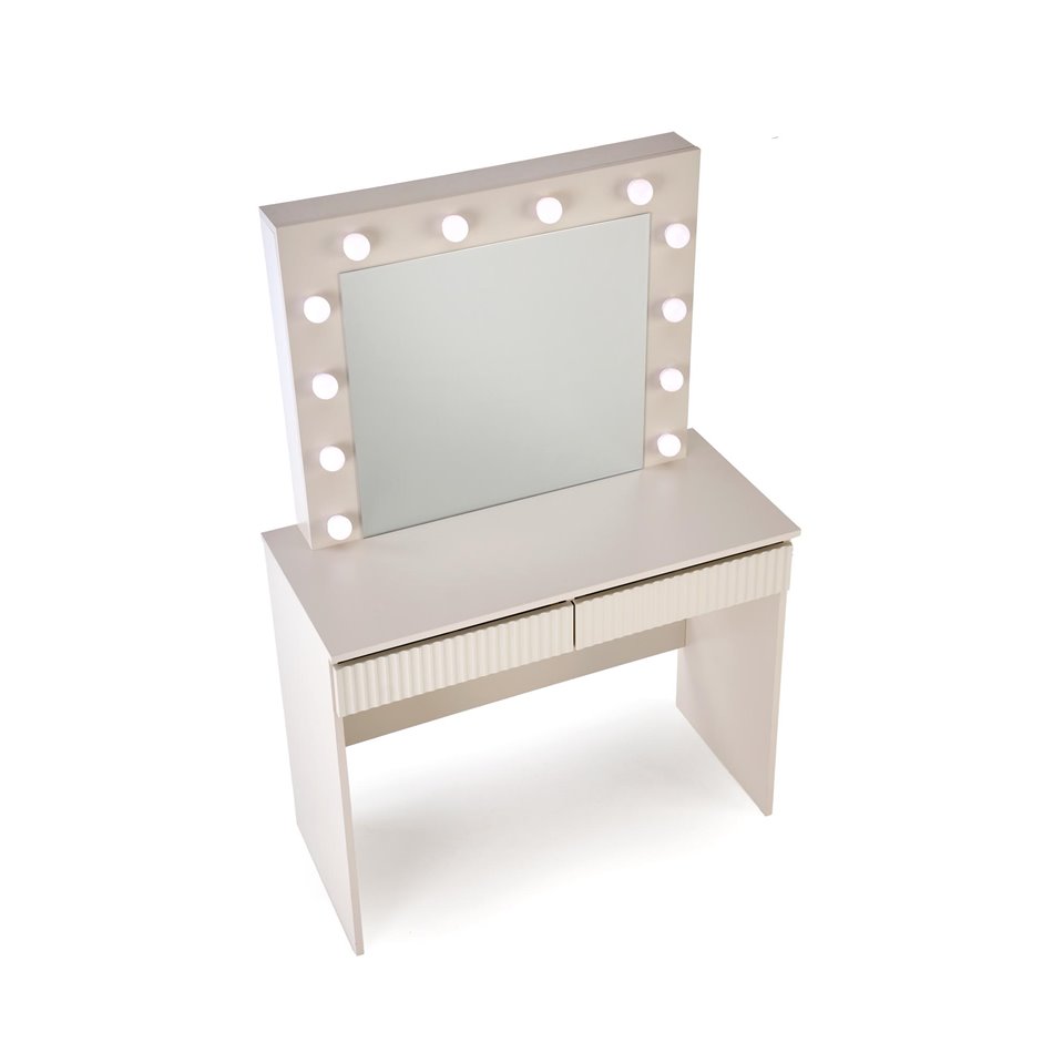 Dressing table Holwud w mirror, LED, 94x43x140cm