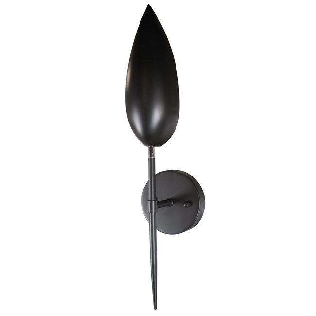Wall lamp Kalix, black, E14 40W, H50cm D12cm
