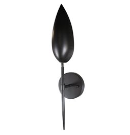 Wall lamp Kalix, black, E14 40W, H50cm D12cm