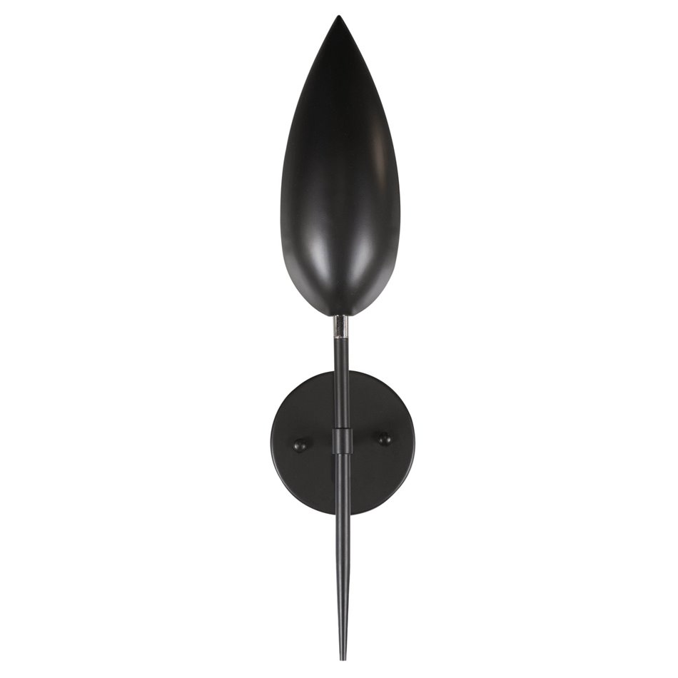Wall lamp Kalix, black, E14 40W, H50cm D12cm