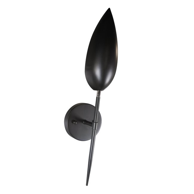 Wall lamp Kalix, black, E14 40W, H50cm D12cm