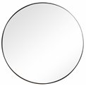 Wall mirror Iza, round, black color, D80x4cm