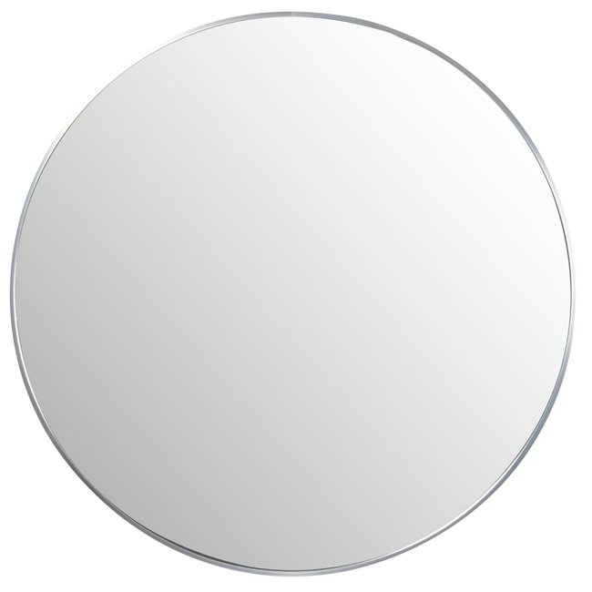 Wall mirror Iza, silver color, D80x4cm