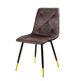 Dining chair Adore 28, dark grey-brown, H84.5x54.5x45cm, seat height 45cm