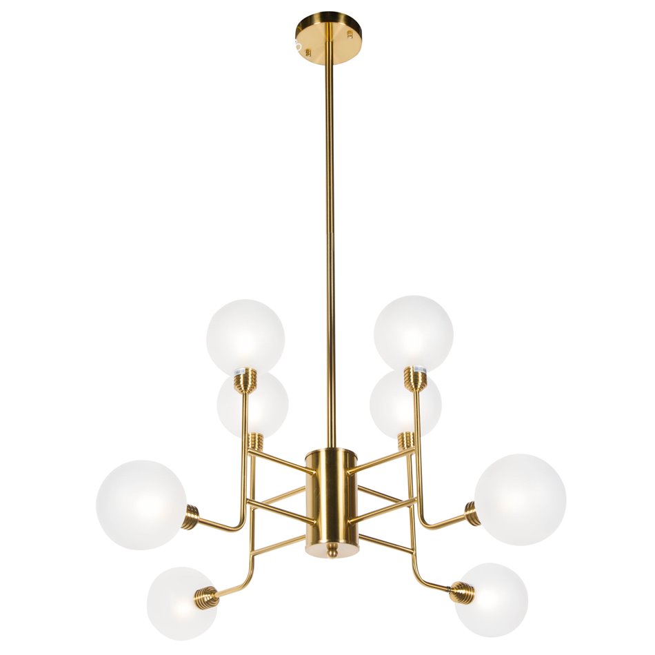 Pendant lamp Rebais frosted, H80-120cm, D85cm, G9 8x35W(MAX)