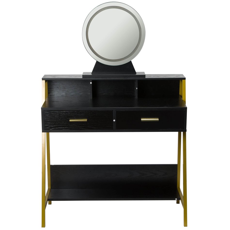 Dresser with mirror Franca, LED, H90x40x135cm
