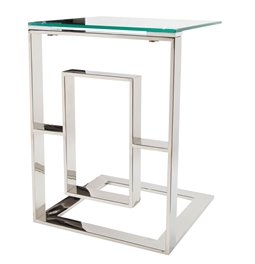 Столик Eisenberg, цвет серебро, H50.5x49x42см 