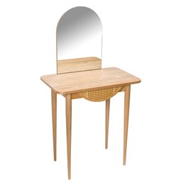 Туалетный столик с зеркалом Louis, шпон ясеня, 70x43x130см