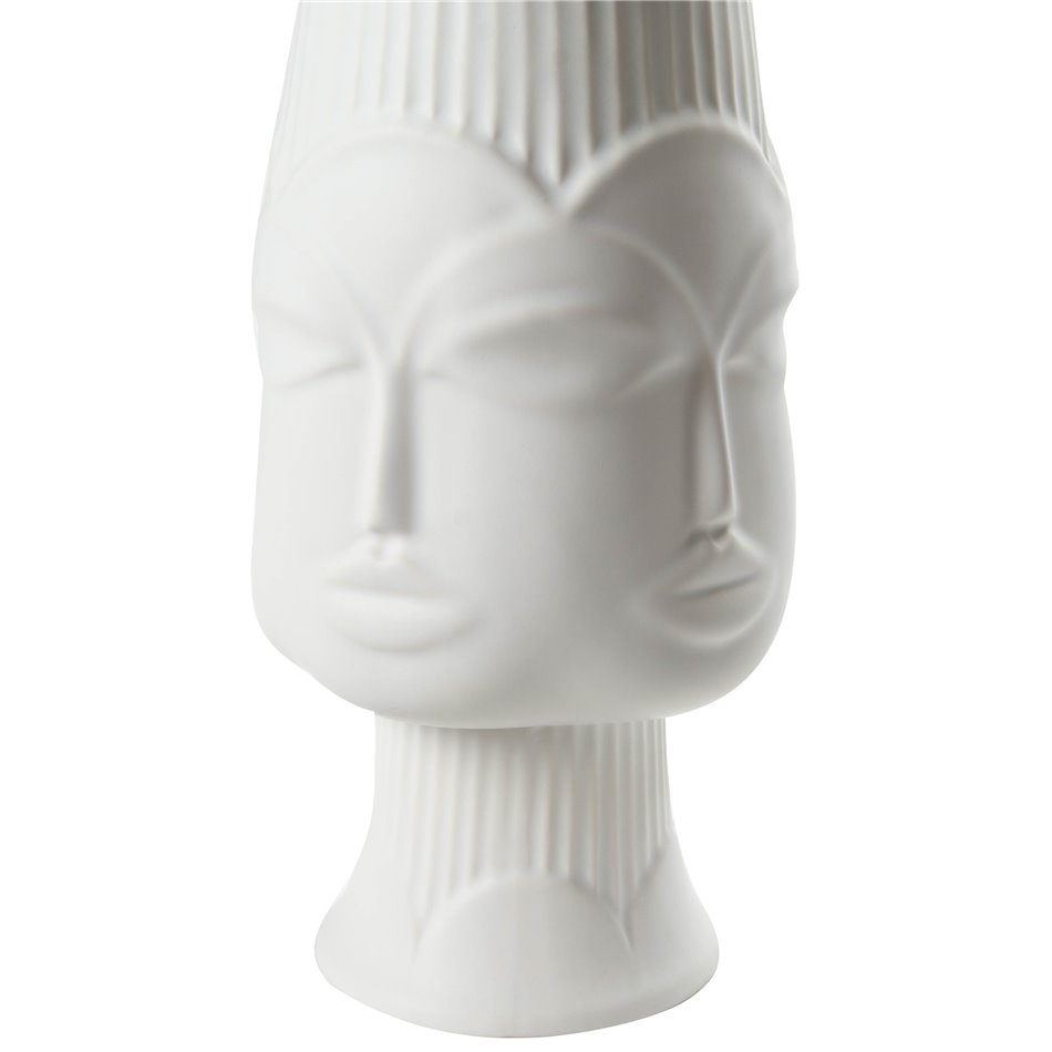Vāze 5 Face woman medium, balta, H35cm, D13.5cm