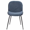 Dining chair Troja, blue-grey colour, 58x46x88cm, seat height 47cm