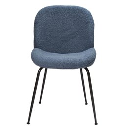 Dining chair Troja, blue-grey colour, 58x46x88cm, seat height 47cm