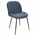 Dining chair Troja, blue-grey colour, 58x46x88cm, seat height 47cm
