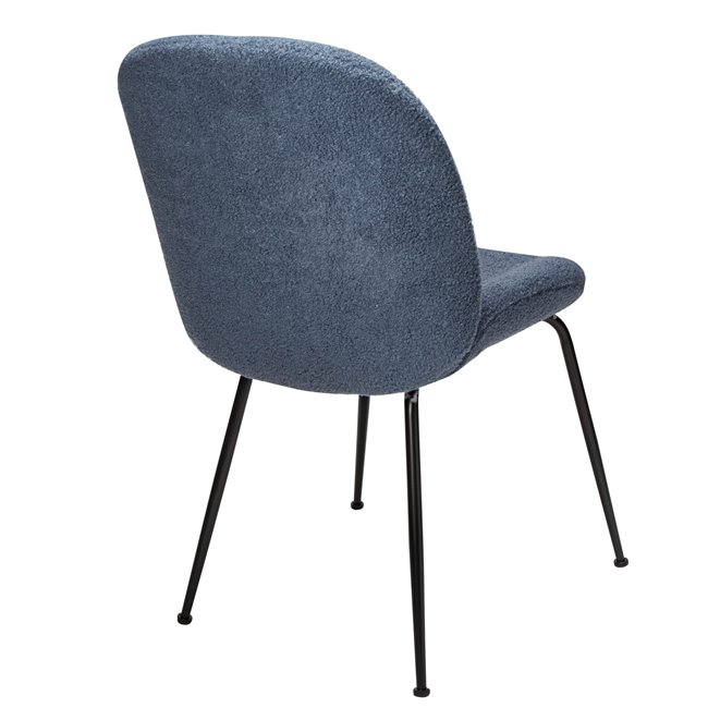 Dining chair Troja, blue-grey colour, 58x46x88cm, seat height 47cm