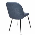 Dining chair Troja, blue-grey colour, 58x46x88cm, seat height 47cm