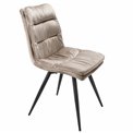 Dining chair Arina, taupe, H84x45x47cm, seat height 40cm